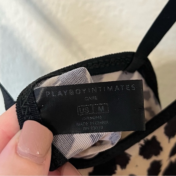 Vintage Y2K 2000s mcbling sexy playboy bunny animal print nightgown mini dress - Picture 4 of 4